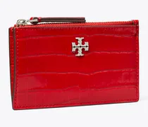 Damen Kira Croc-Embossed Zip Card Case