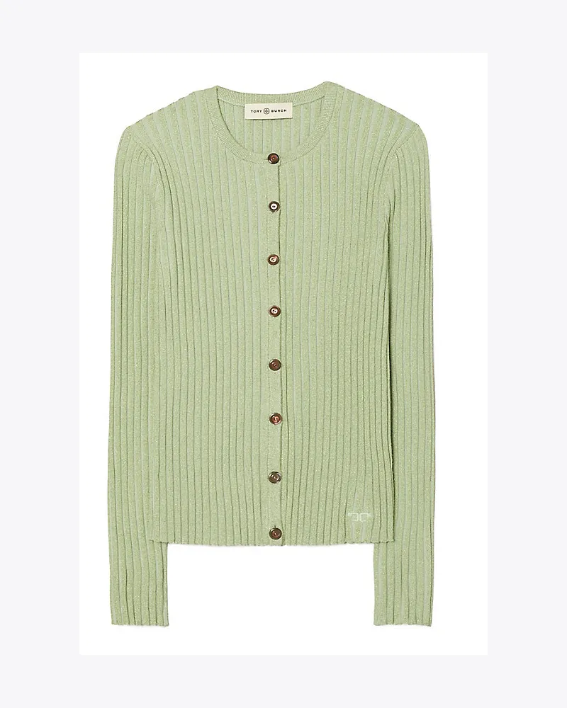 Tory Burch Cardigan Mit Lurexstreifen Clear