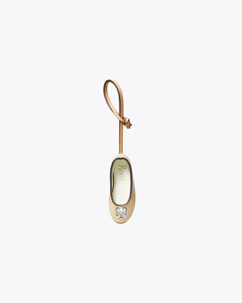 Tory Burch Reva Ballerina als Taschenanhänger Praline