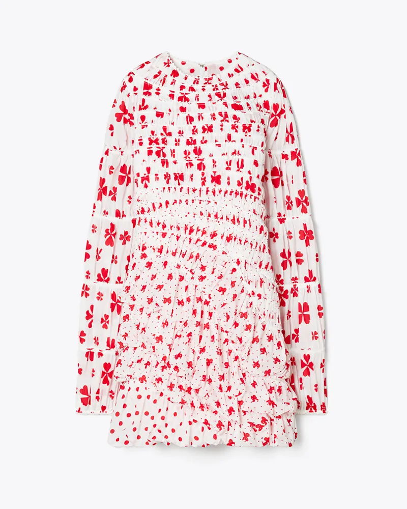 Tory Burch Damen Cap Taftkleid Red