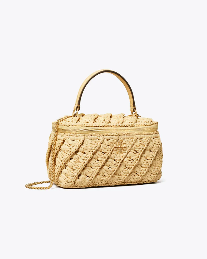 Tory Burch Damen Gehäkelte Kira Kosmetiktasche Natural