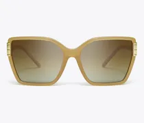 Damen Eckige Eleanor Oversize-Sonnenbrille