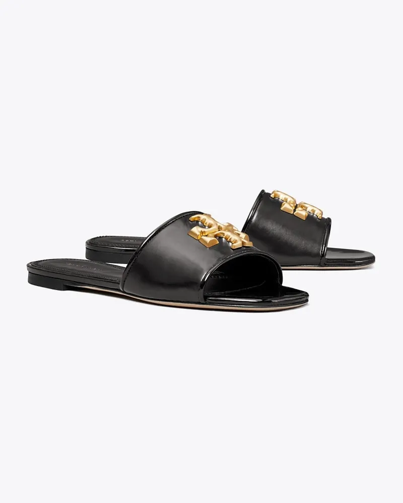 Tory Burch Damen Eleanor Slide in Schwarz Perfect