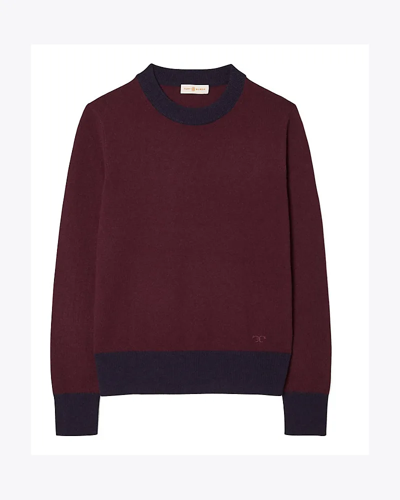 Tory Burch Kaschmirpullover In Colorblock-Optik Bright