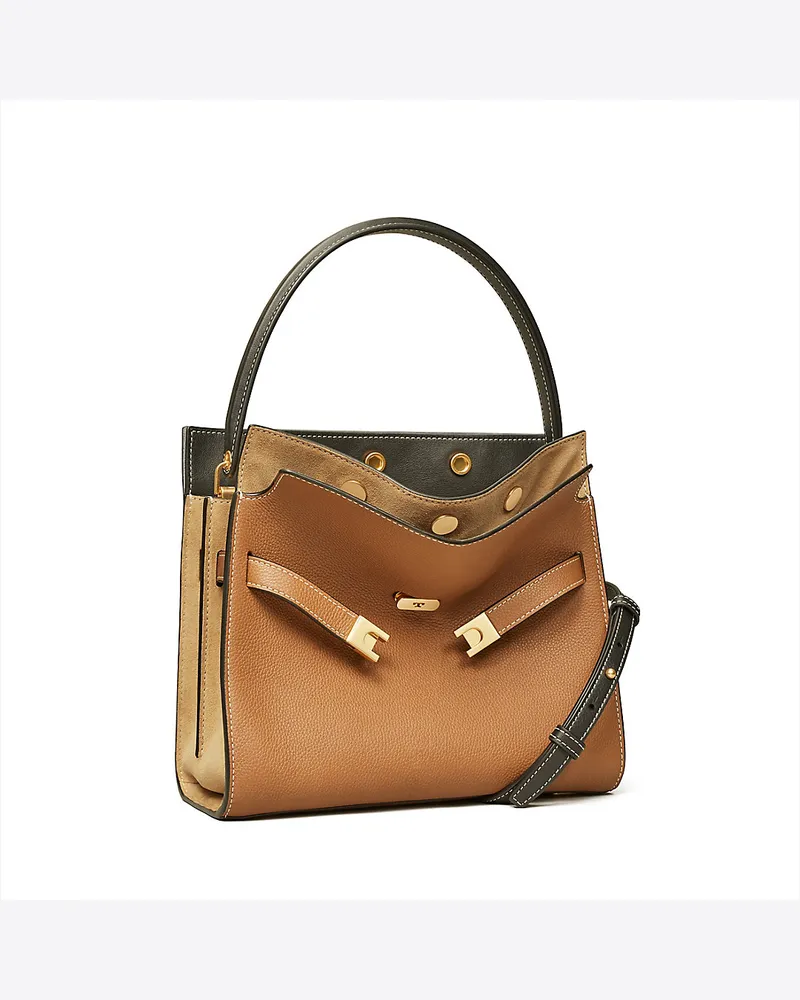 Tory Burch Strukturierte, Kleine Lee Radziwill Double Bag 