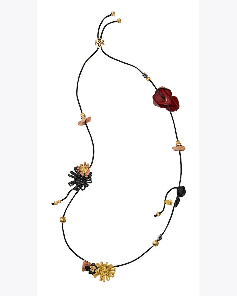 Tory Burch Lange Roxanne Halskette Aus Leder 