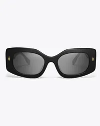 Tory Burch Miller Rectangle Sunglasses Black