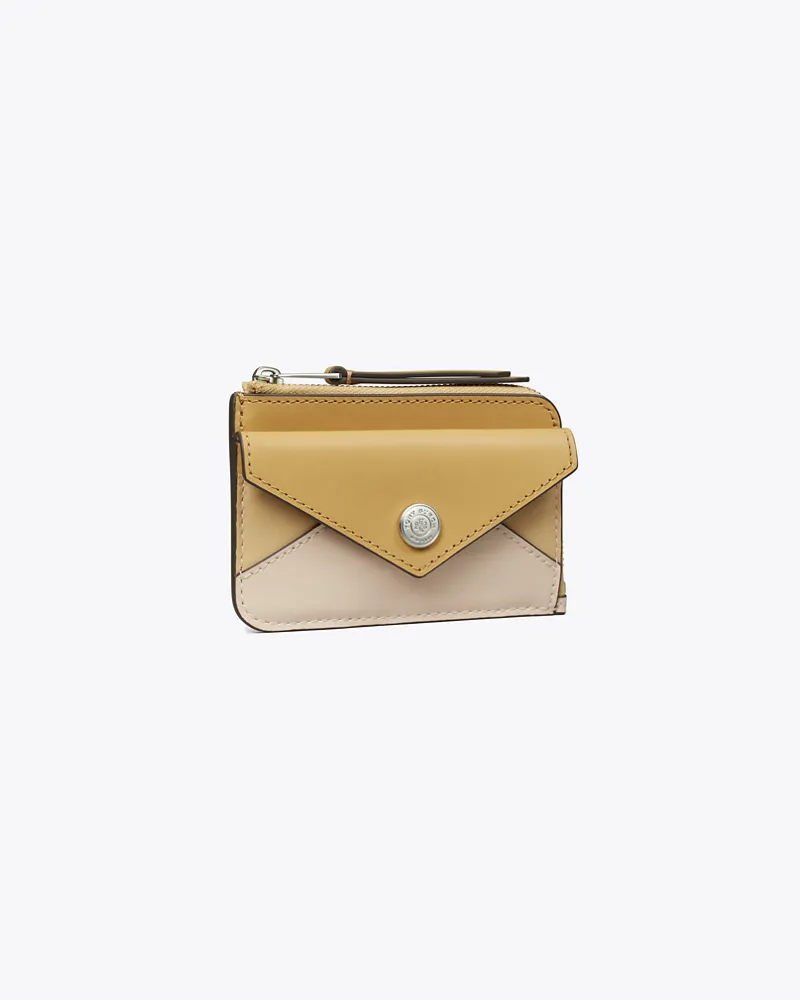 Tory Burch Damen Kartenetui aus Leder mit Reißverschluss Soft