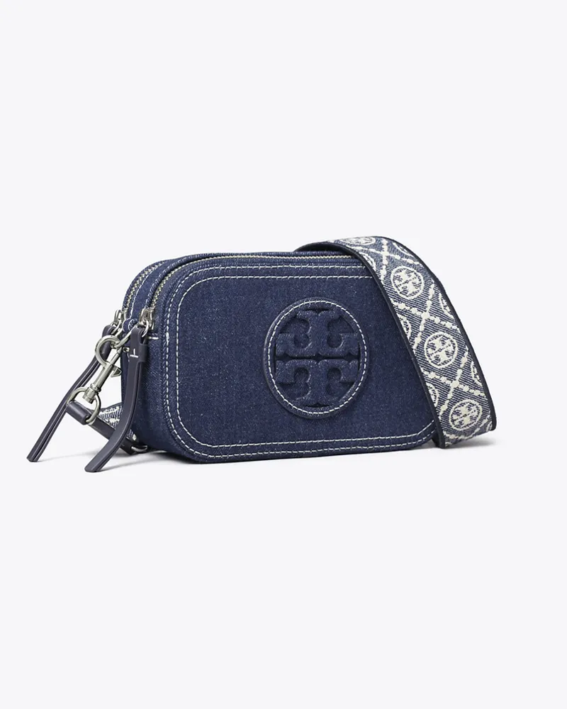 Tory Burch Damen Mini Miller Crossbody Bag aus Denim Royal