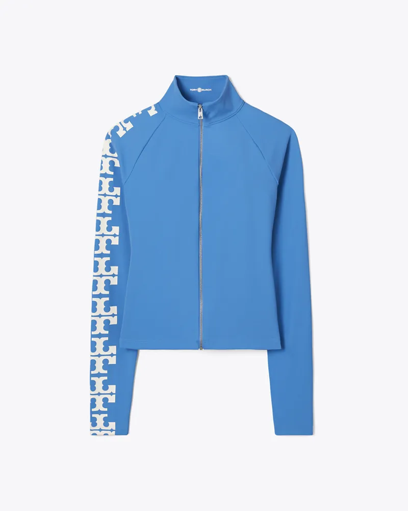 Tory Burch Damen Top aus Nylon mit Logo und Reißverschluss Bay