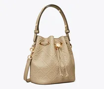 Damen Strukturierte Bucket Bag mit T-Monogramm