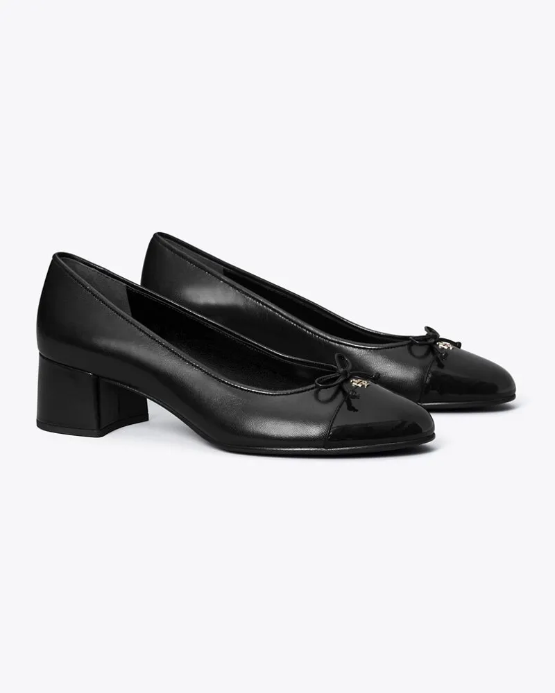 Tory Burch Damen Pumps mit Zehenkappe in Schwarz/Schwarz Perfect