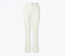 Damen Verkürzte, ausgestellte Jeans