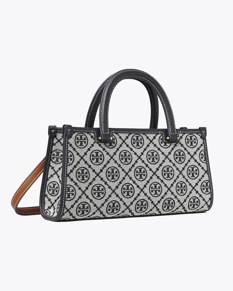 Tory Burch Damen Kleine Tote Bag im Querformat mit T-Monogramm Tory