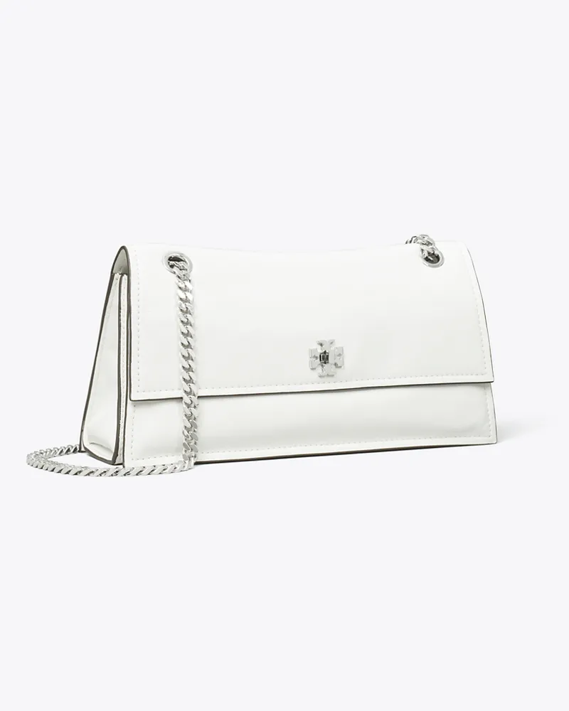 Tory Burch Damen Kira Schultertasche mit Drehverschluss Bianco