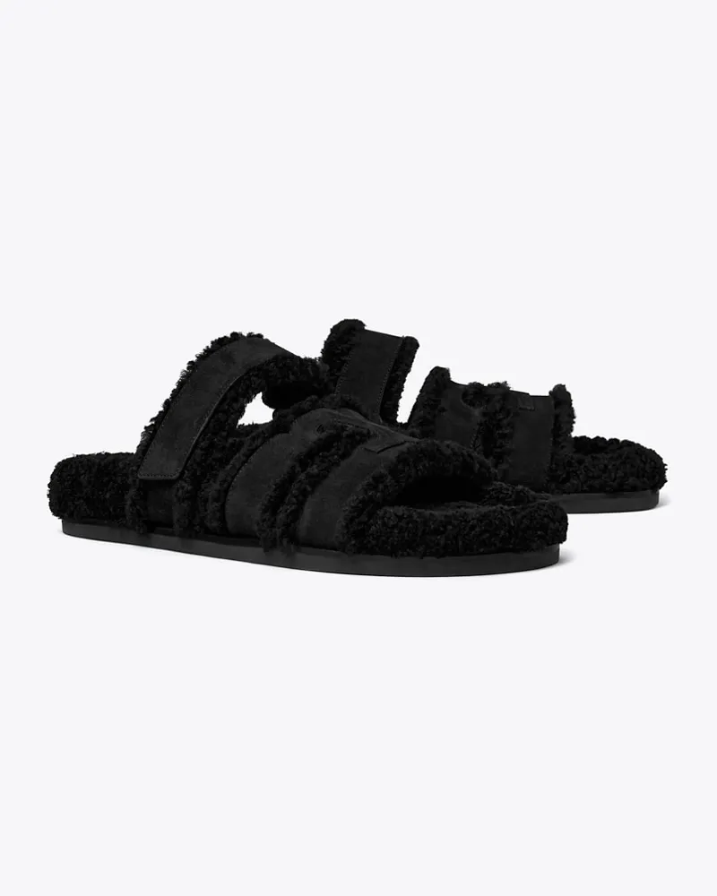 Tory Burch Damen Ines Sportslide aus Lammfell Perfect