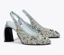 Damen Zehenfreier Slingback-Pumps