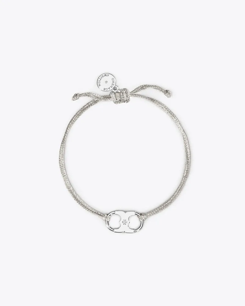Tory Burch Damen Embrace Ambition Armband in Silber/Silber Silver