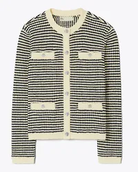 Tory Burch Kendra Cotton And Nylon Cardigan Medium