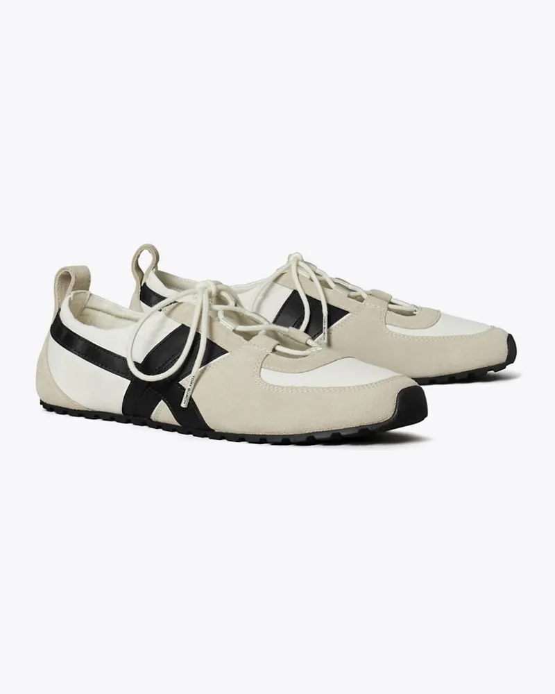 Tory Burch Damen Hank Ballet Sneaker Cream