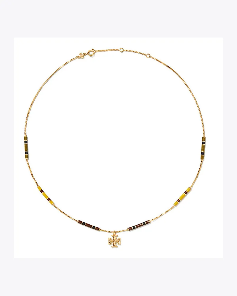 Tory Burch Kira Halskette Mit Emailleleisten 