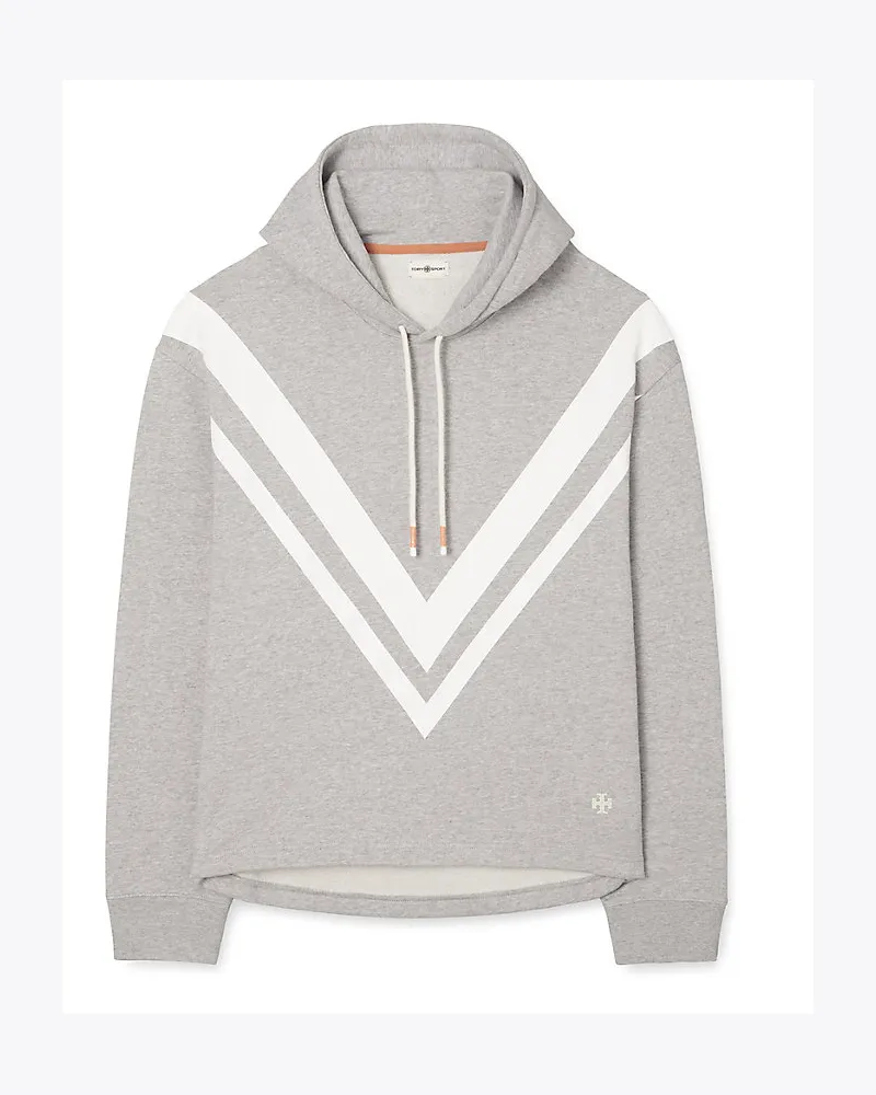 Tory Sport Chevron-Kapuzenpullover Aus French Terry Medium