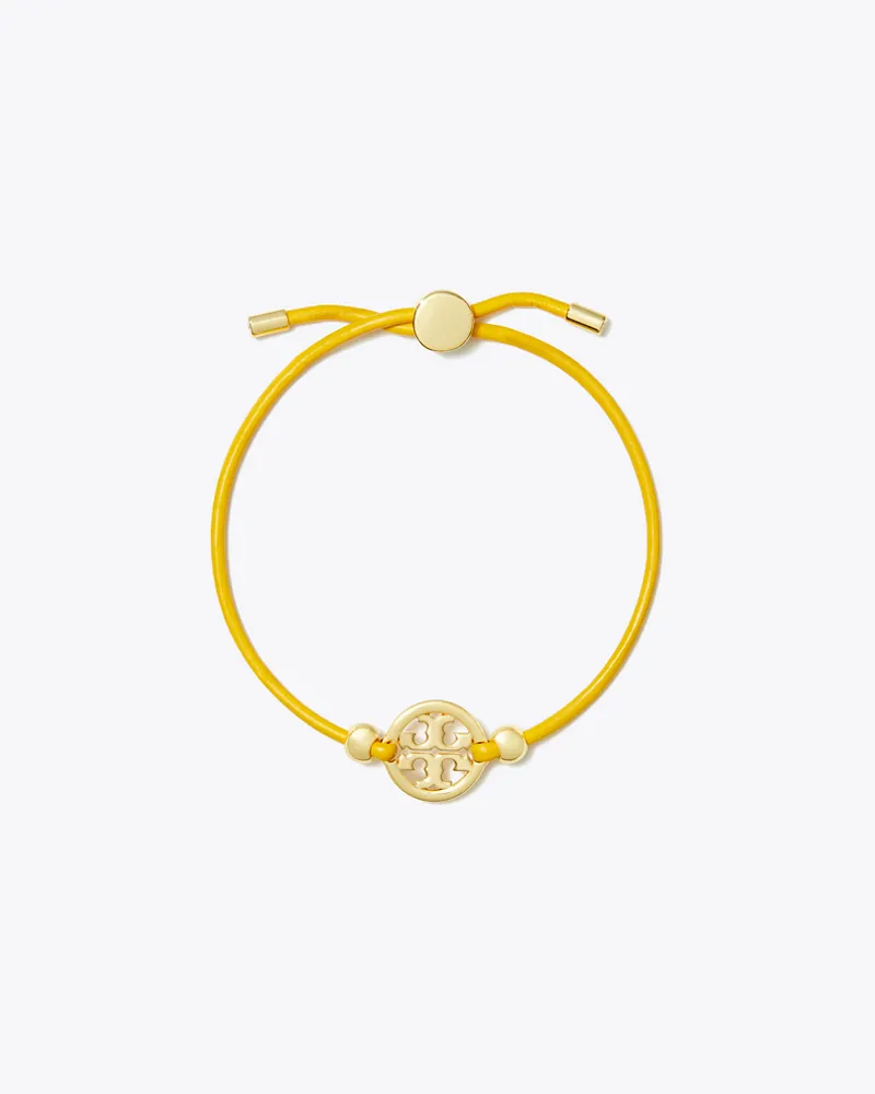 Tory Burch Damen Icon Armband mit Schiebeverschluss in Gold/Gold Tory