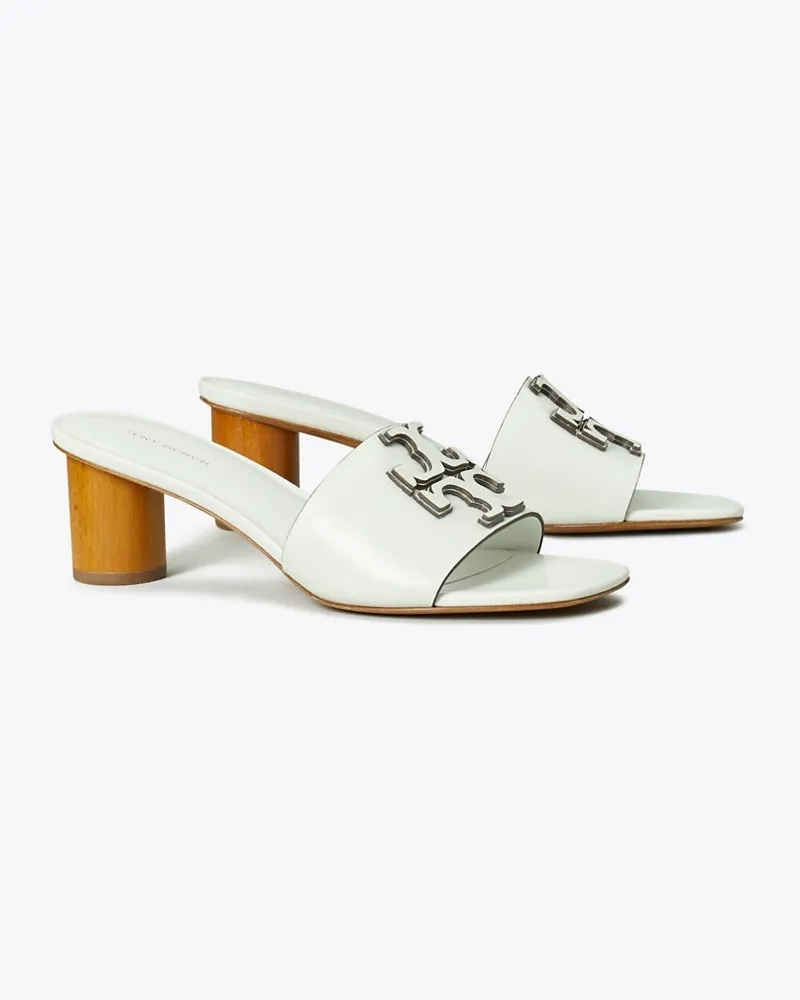 Tory Burch Damen Ines Heeled Mule, Wide Gardenia
