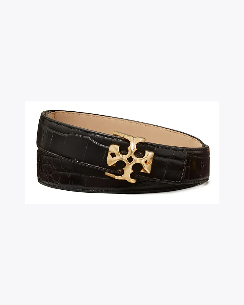 Tory Burch Kira Gürtel Mit Geprägtem Logo, 2,5 cm Black