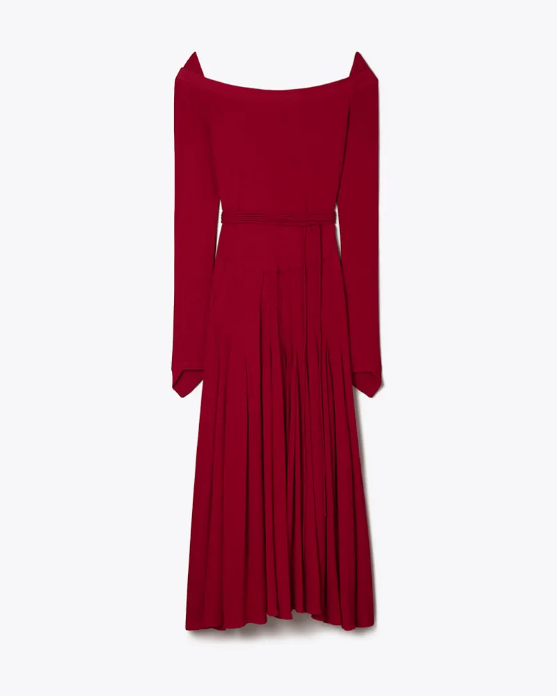 Tory Burch Damen Viscose Jersey Dress Rouge