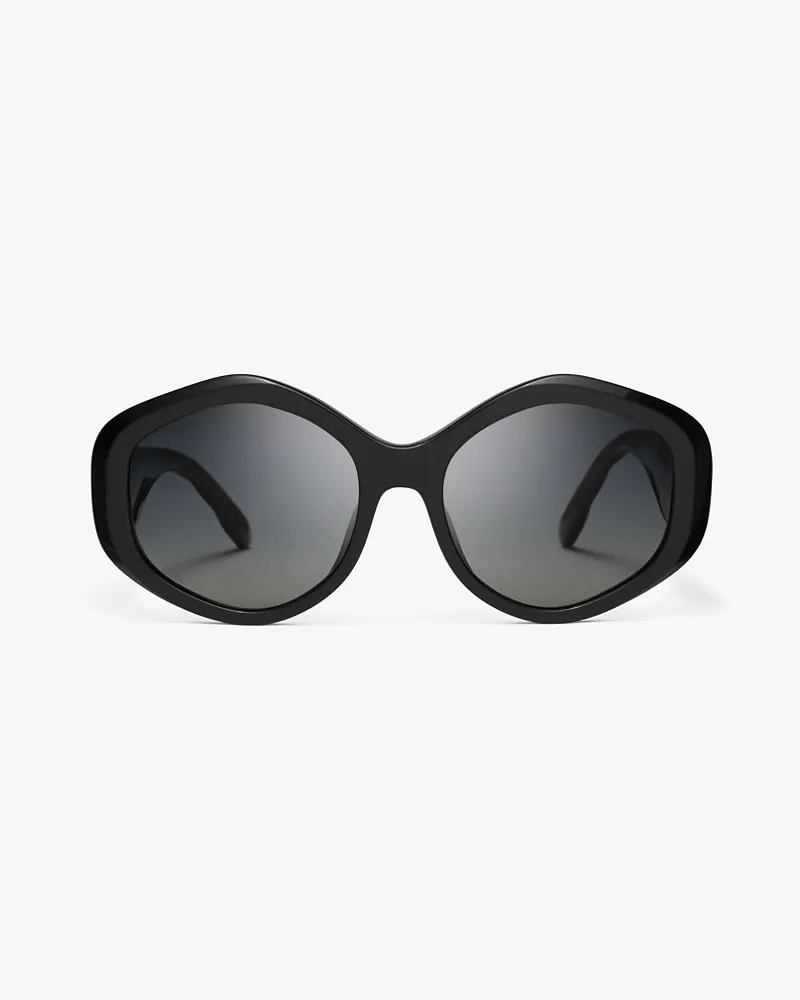 Tory Burch Damen Kira Geometric Sunglasses Black
