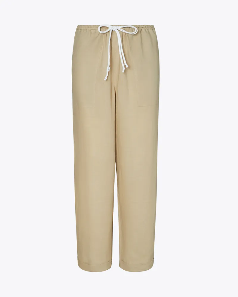 Tory Burch Damen Strandhose aus Leinen Sandpiper