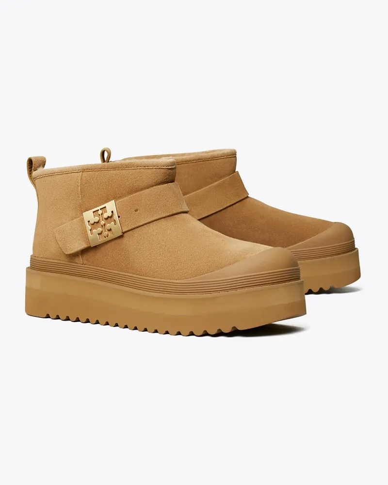 Tory Burch Damen Mellow Plateau-Boot Chestnut