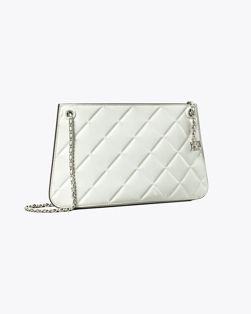 Tory Burch Damen Fleming Pochette Blanc