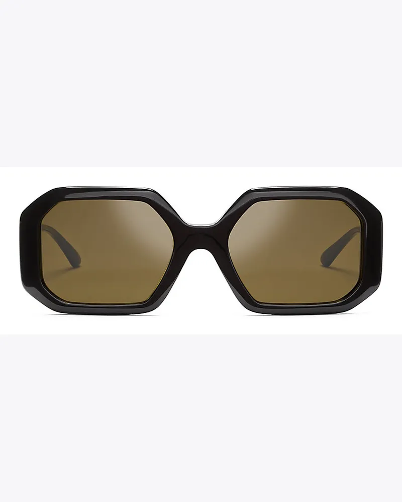 Tory Burch Rechteckige Kira Sonnenbrille Black