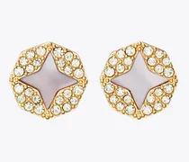 Damen Forget Me Not Ohrstecker aus Perlmutt