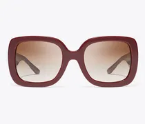 Damen Kira Chevron Oversized Sunglasses