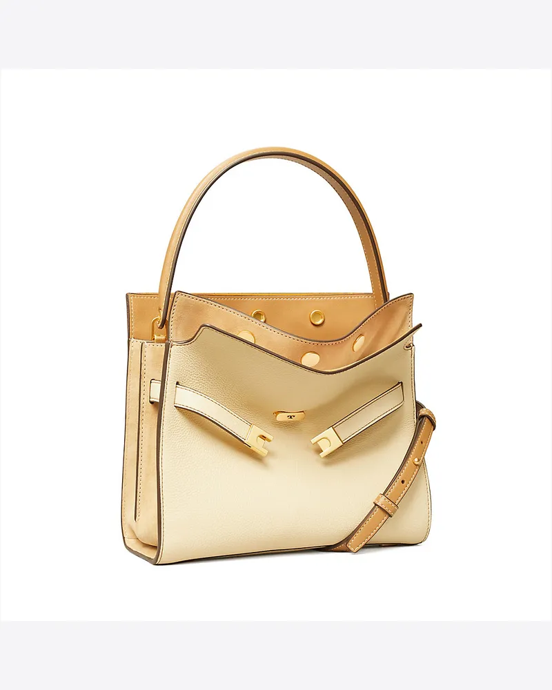 Tory Burch Strukturierte, Kleine Lee Radziwill Double Bag 