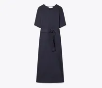 Damen Kleid aus Baumwolljersey in Blau