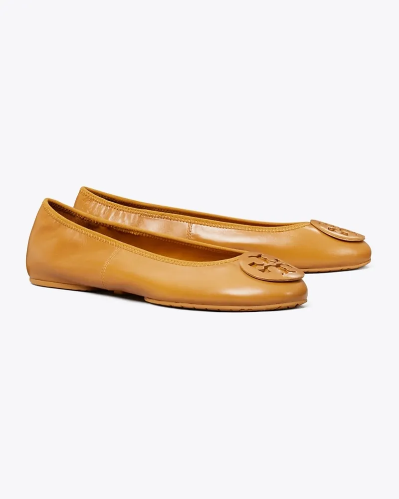Tory Burch Reva Travel Ballerina Walnut