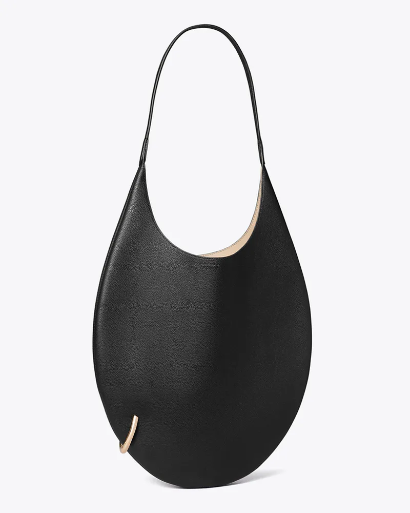 Tory Burch Damen Strukturierte Tasche mit Piercingdetail Black