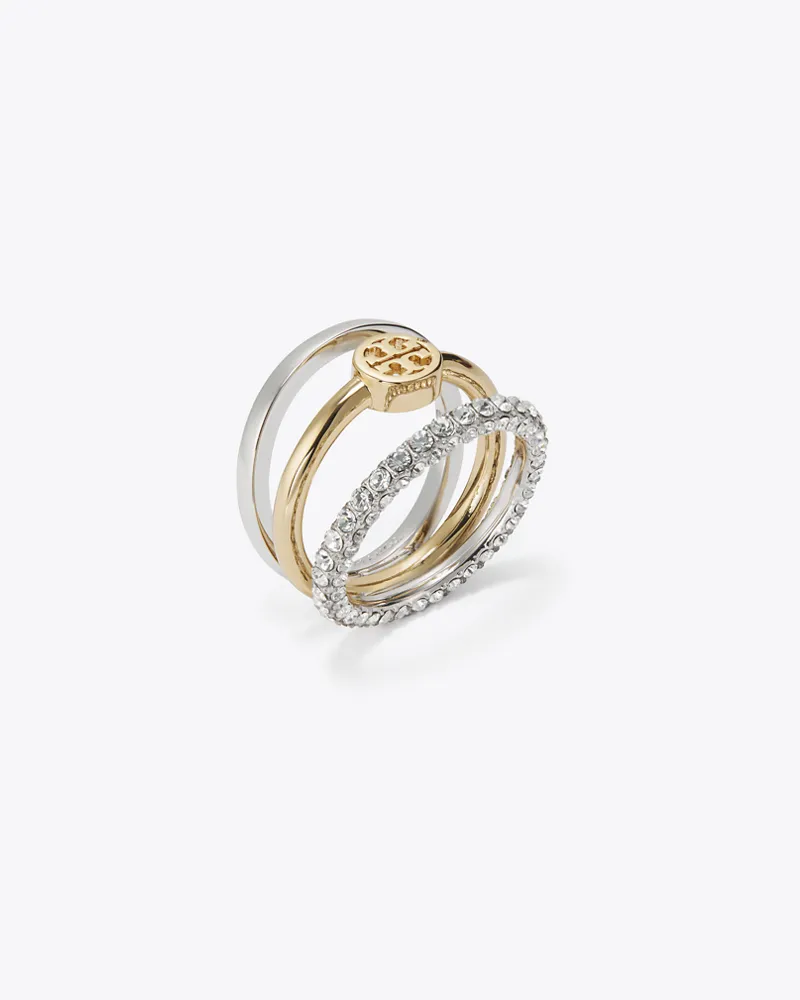 Tory Burch Damen Miller Pavé-Stapelring Tory