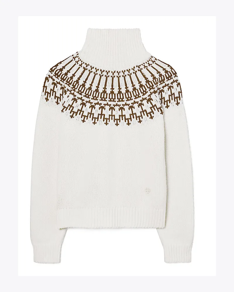 Tory Sport Fair-Isle-Pullover Aus Merinowolle Snow