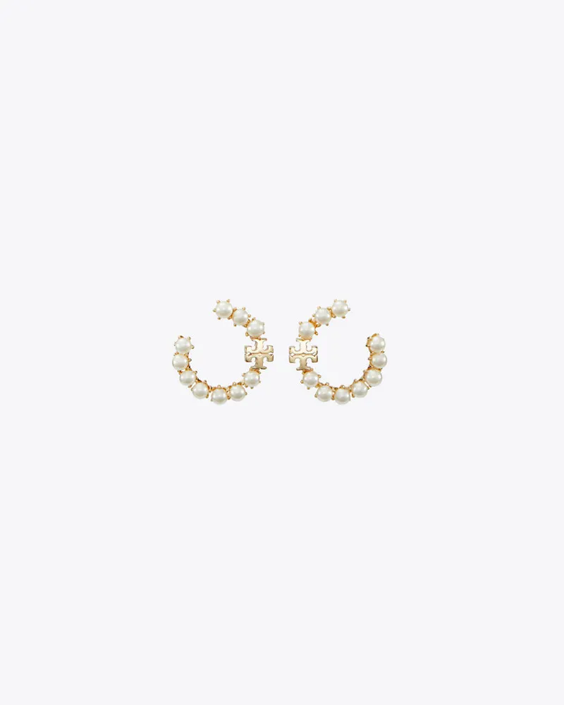 Tory Burch Kira Pearl Loop Earring Tory