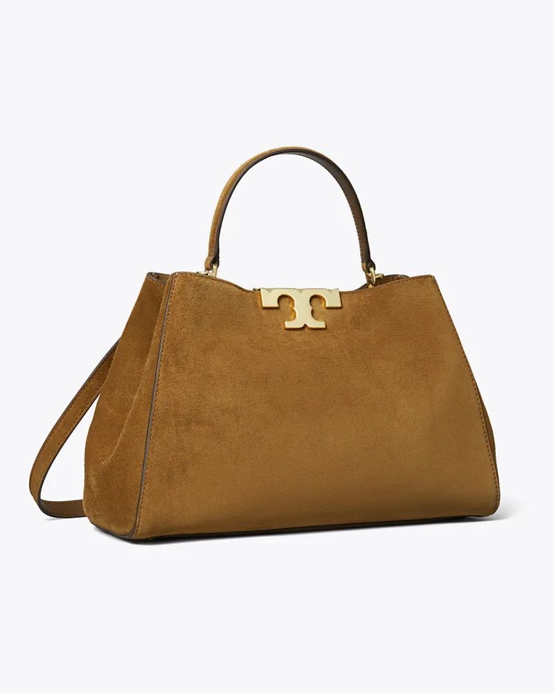 Tory Burch Damen Eleanor Henkeltasche aus Wildleder Caramel
