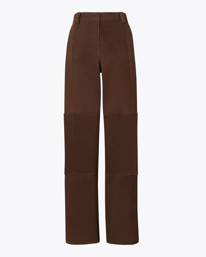 Tory Burch Hose aus Wildleder mit lockerer Passform Light
