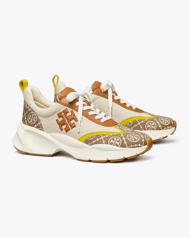 Tory Burch Damen Good Luck Sneaker mit T-Monogramm Natural