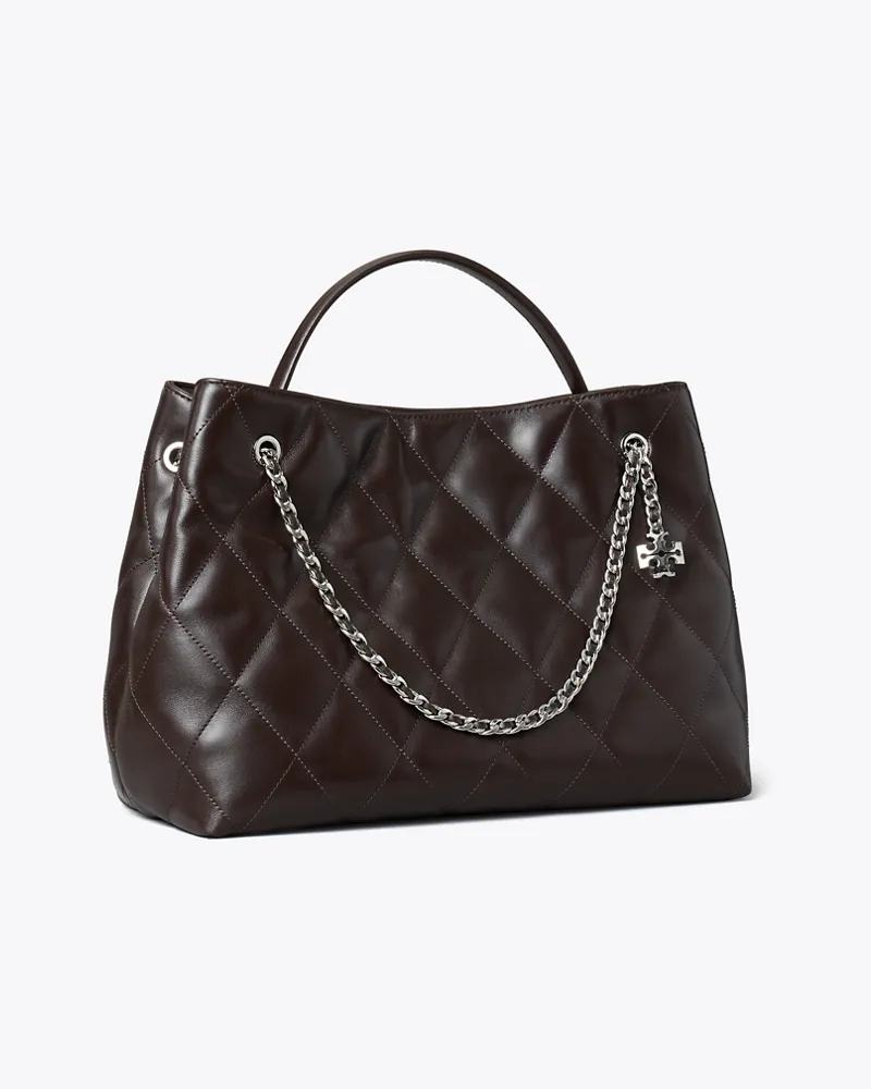 Tory Burch Fleming Carryall Bag Cocoa