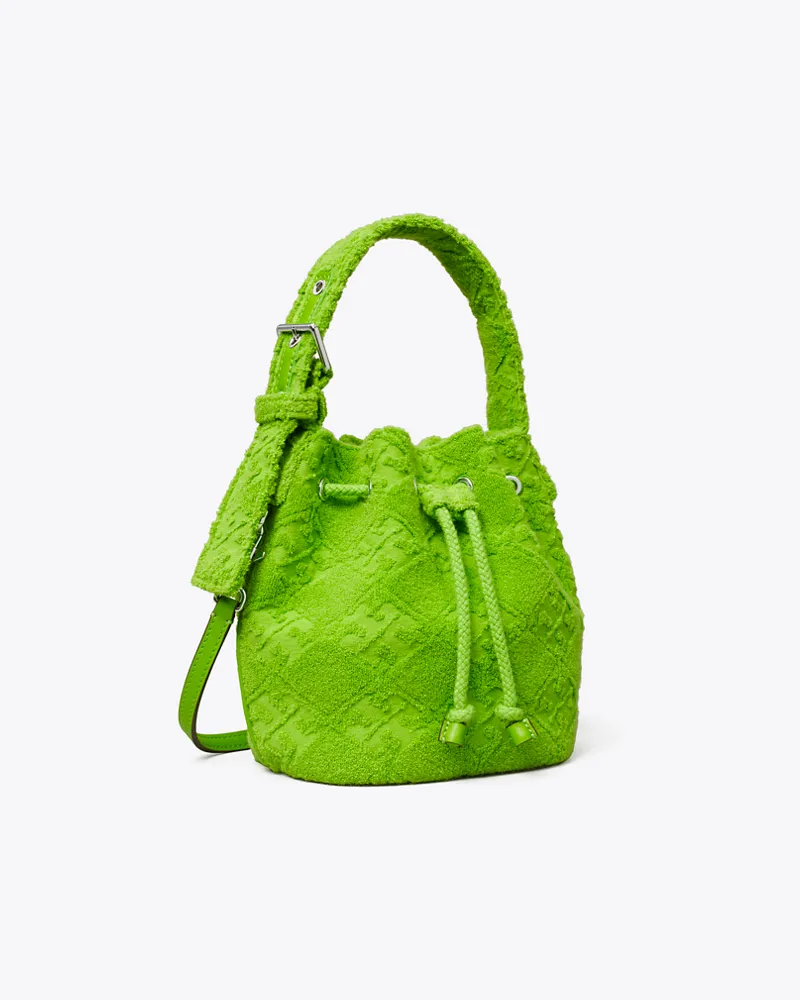 Tory Burch Damen T Monogram Terry Mini Bucket Bag Bright
