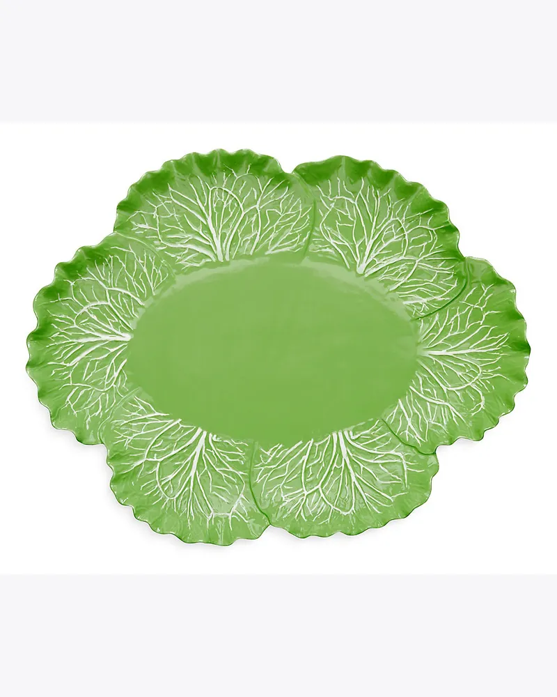 Tory Burch Ovale Servier-Platte Im Lettuce-Design 